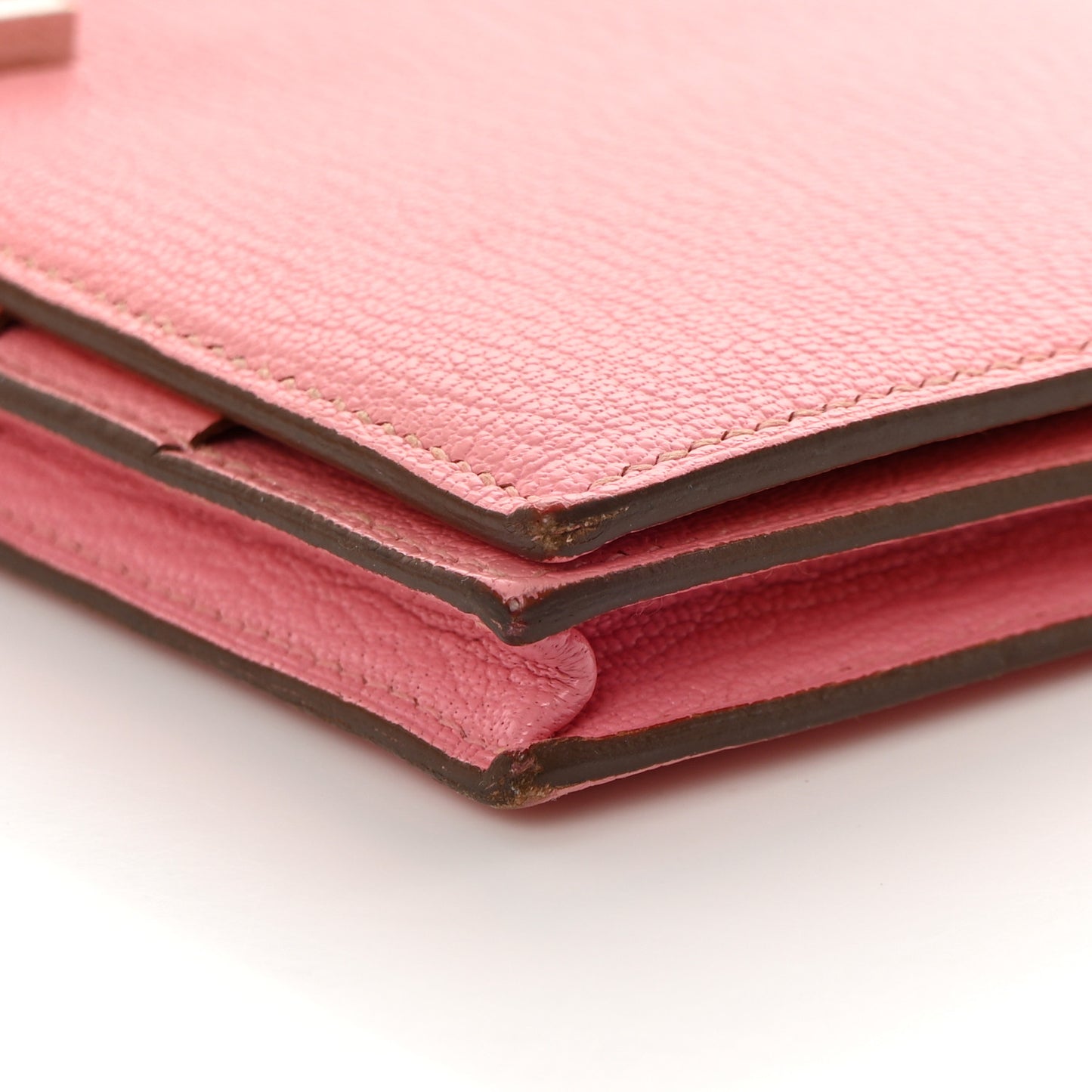 Chèvre Mysore Bearn Gusset Wallet 5P Pink