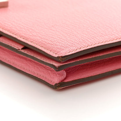 Hermes Chèvre Mysore Bearn Gusset Wallet 5P Pink 13 of 14