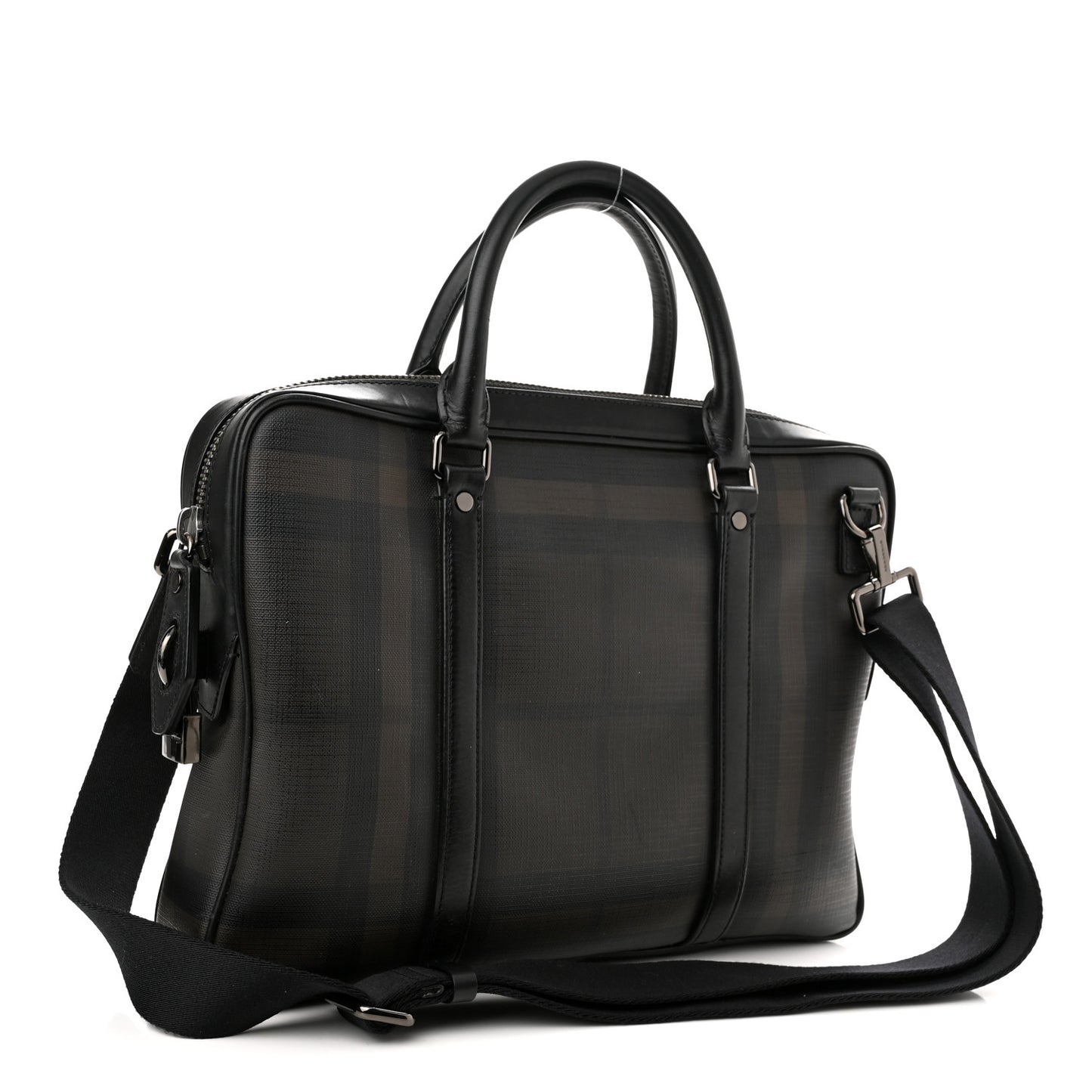 Smoked Check Newburg Briefcase