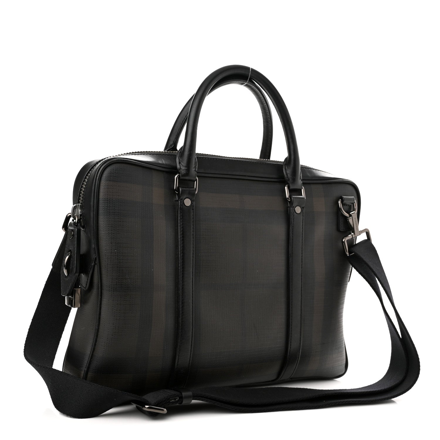 Burberry Smoked Check Newburg Briefcase 3 of 14