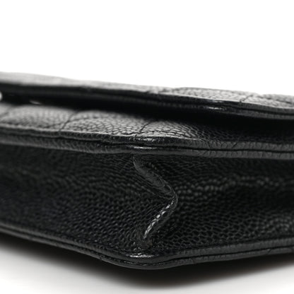 Chanel Caviar Quilted Wallet on Chain WOC Black 9 of 9