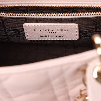Christian Dior Lambskin Cannage Small Lucky Badges My Lady Dior Pink 8 of 15