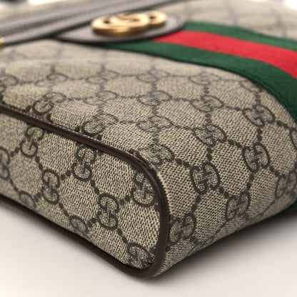 Gucci GG Supreme Monogram Web Small Ophidia Messenger Bag Brown 8 of 9