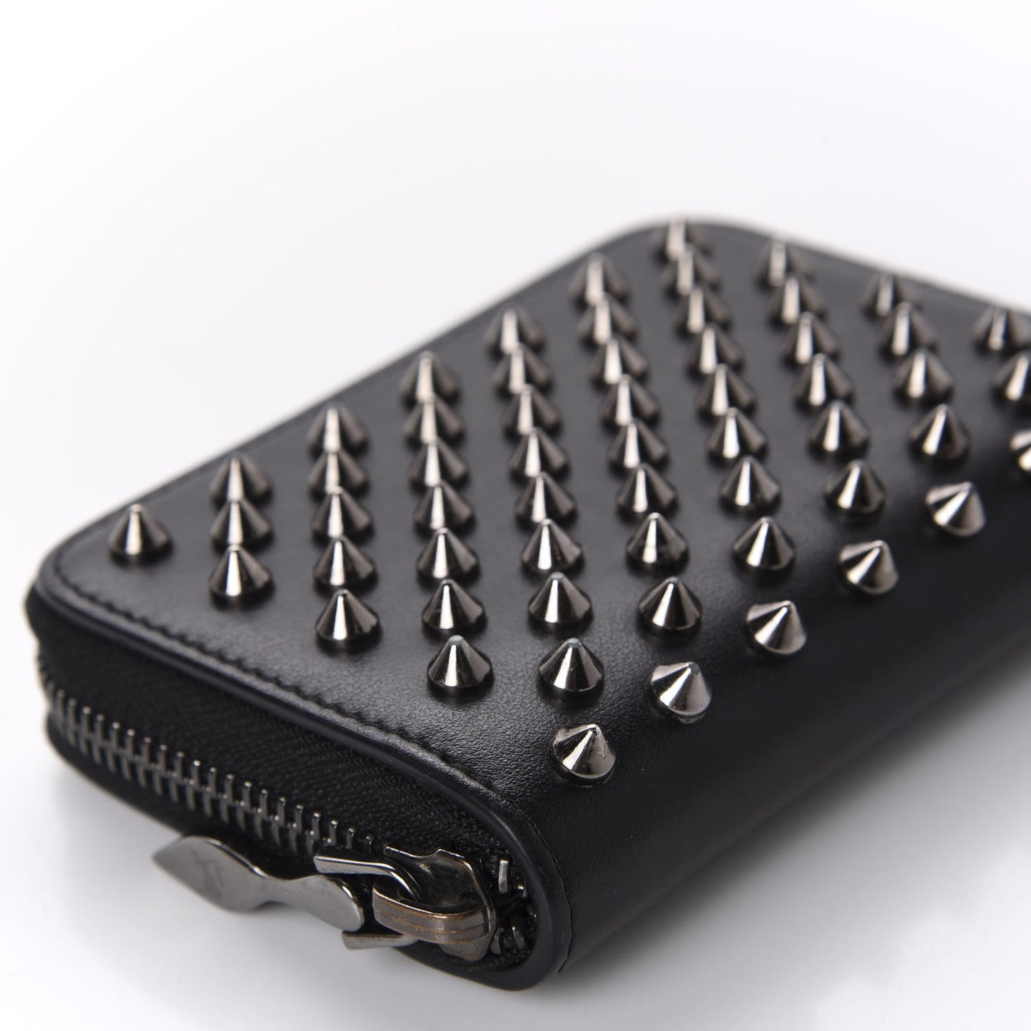Calfskin Spiked Panettone Coin Purse Black