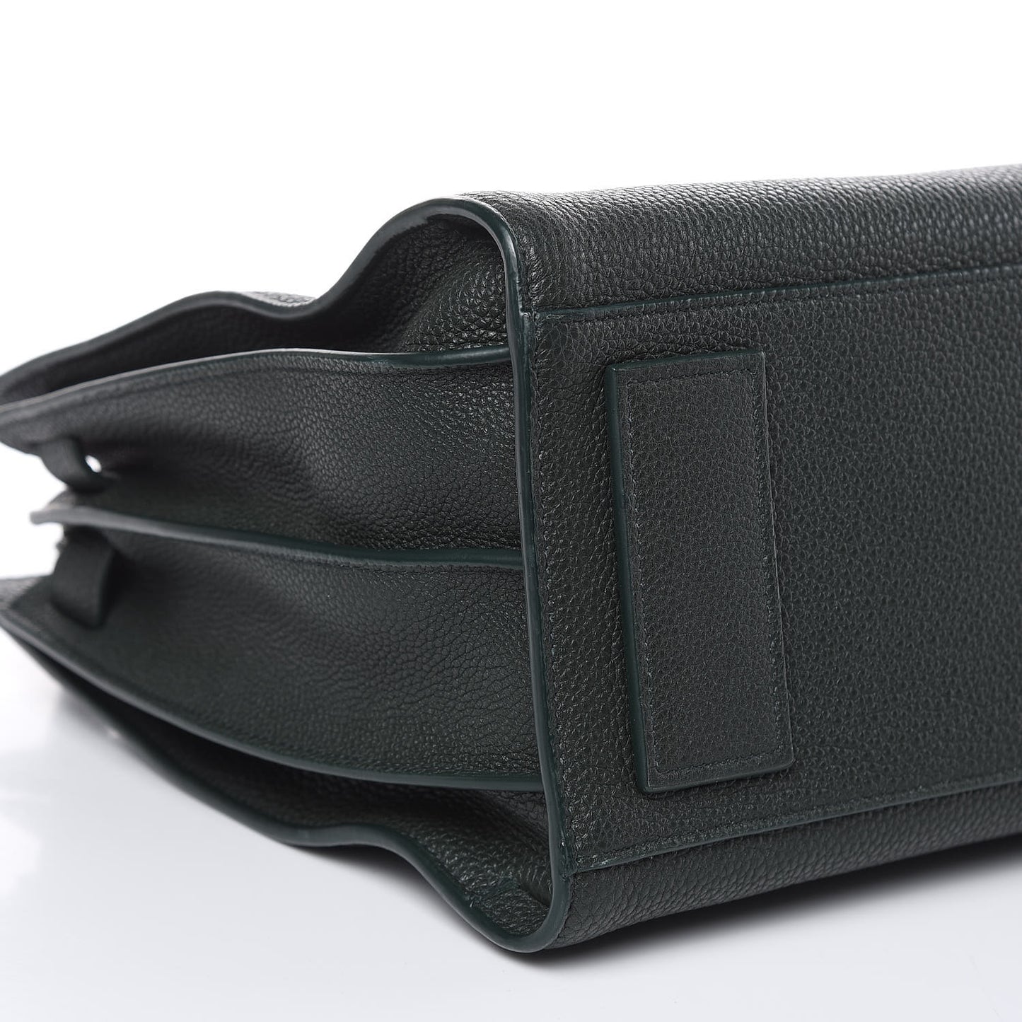 Grained Calfskin Small Supple Sac De Jour Dark Vert