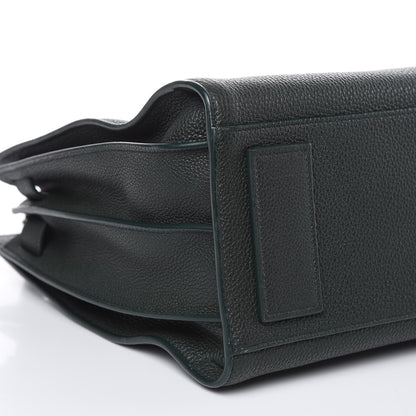 Saint Laurent Grained Calfskin Small Supple Sac De Jour Dark Vert 8 of 11