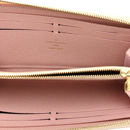 Louis Vuitton Damier Azur Clemence Wallet Rose Ballerine 6 of 10