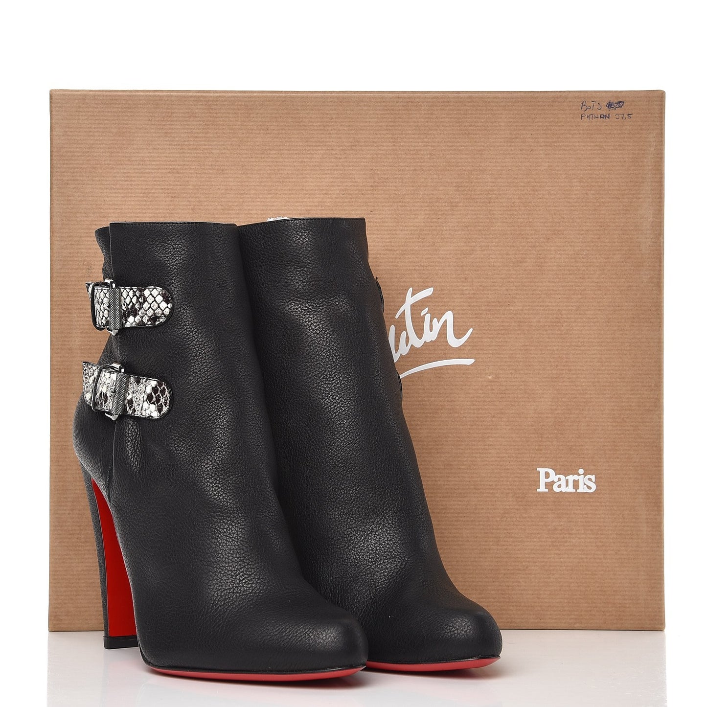 Calfskin Ankle Boots 35 Black
