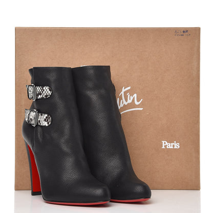 Christian Louboutin Calfskin Ankle Boots 35 Black 9 of 9