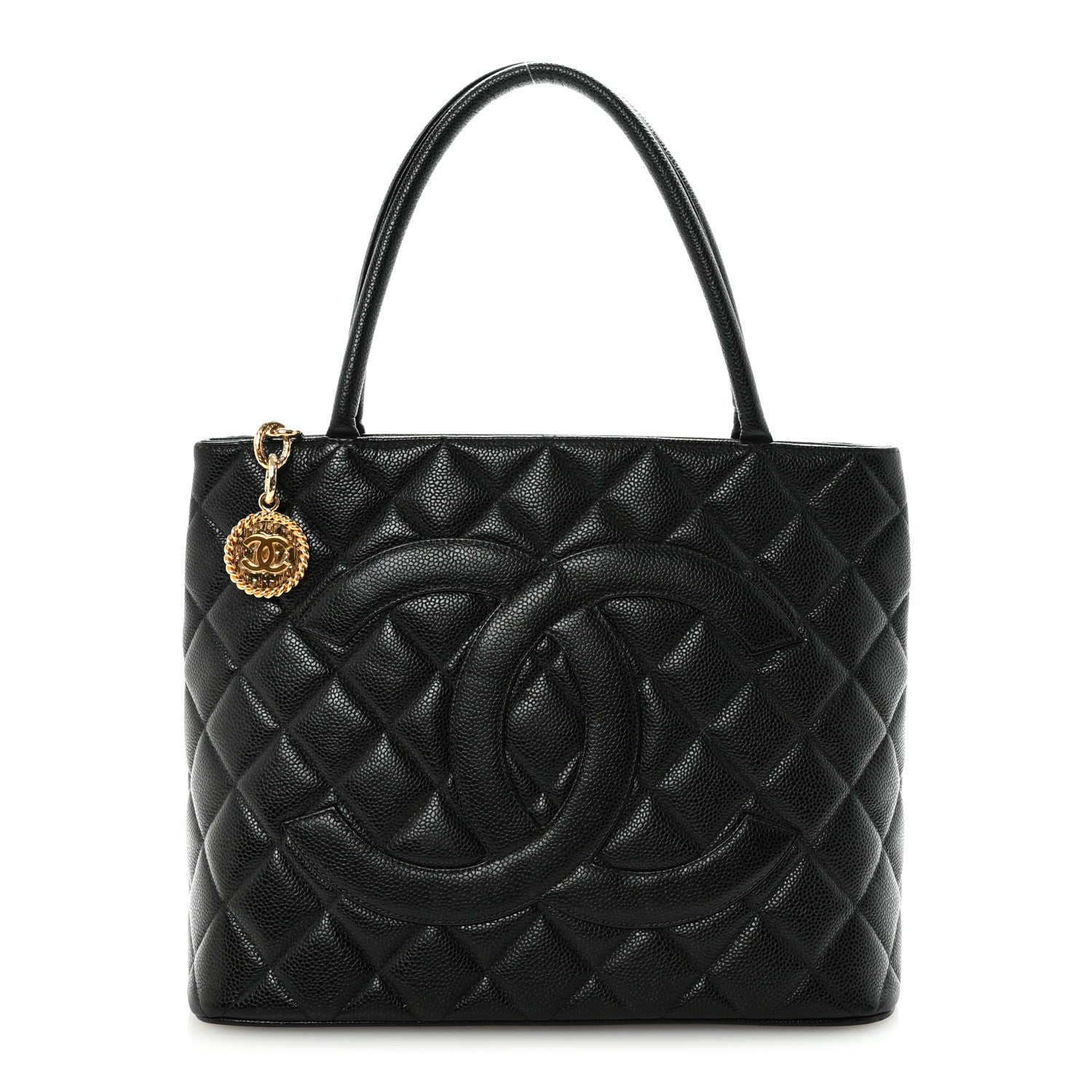Chanel Caviar Quilted Medallion Tote Black 1 of 10