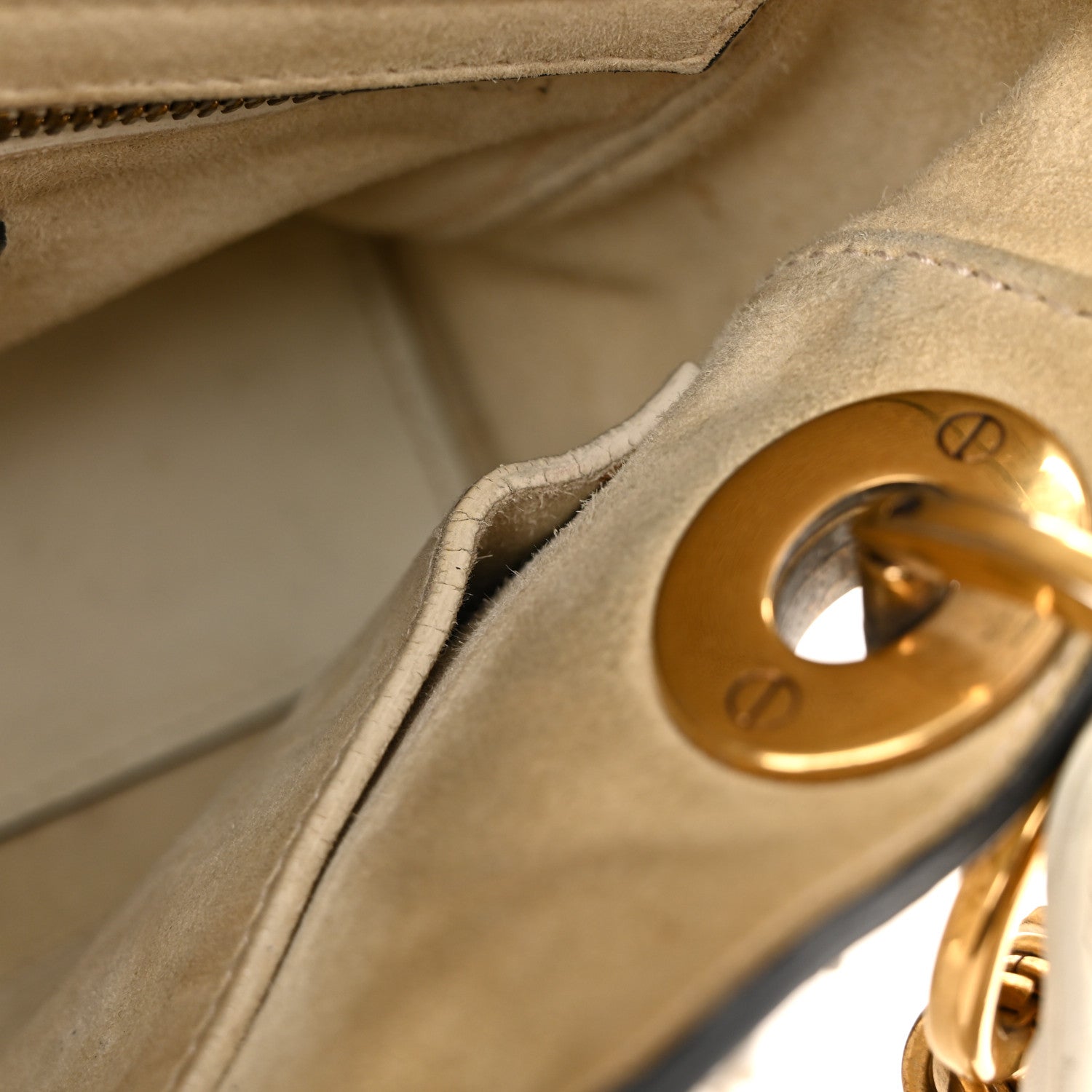 Christian Dior Lambskin Beaded Fringe Mini Lady Dior White 11 of 18