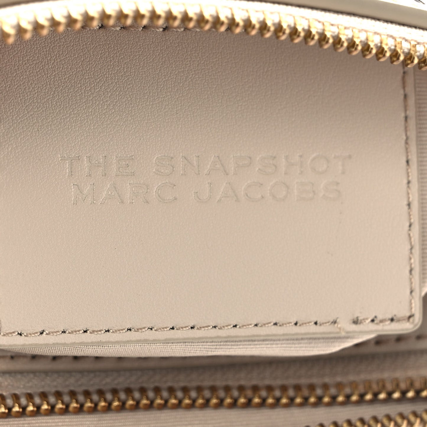 Perforated Calfskin Small Snapshot Camera Bag Tapioca