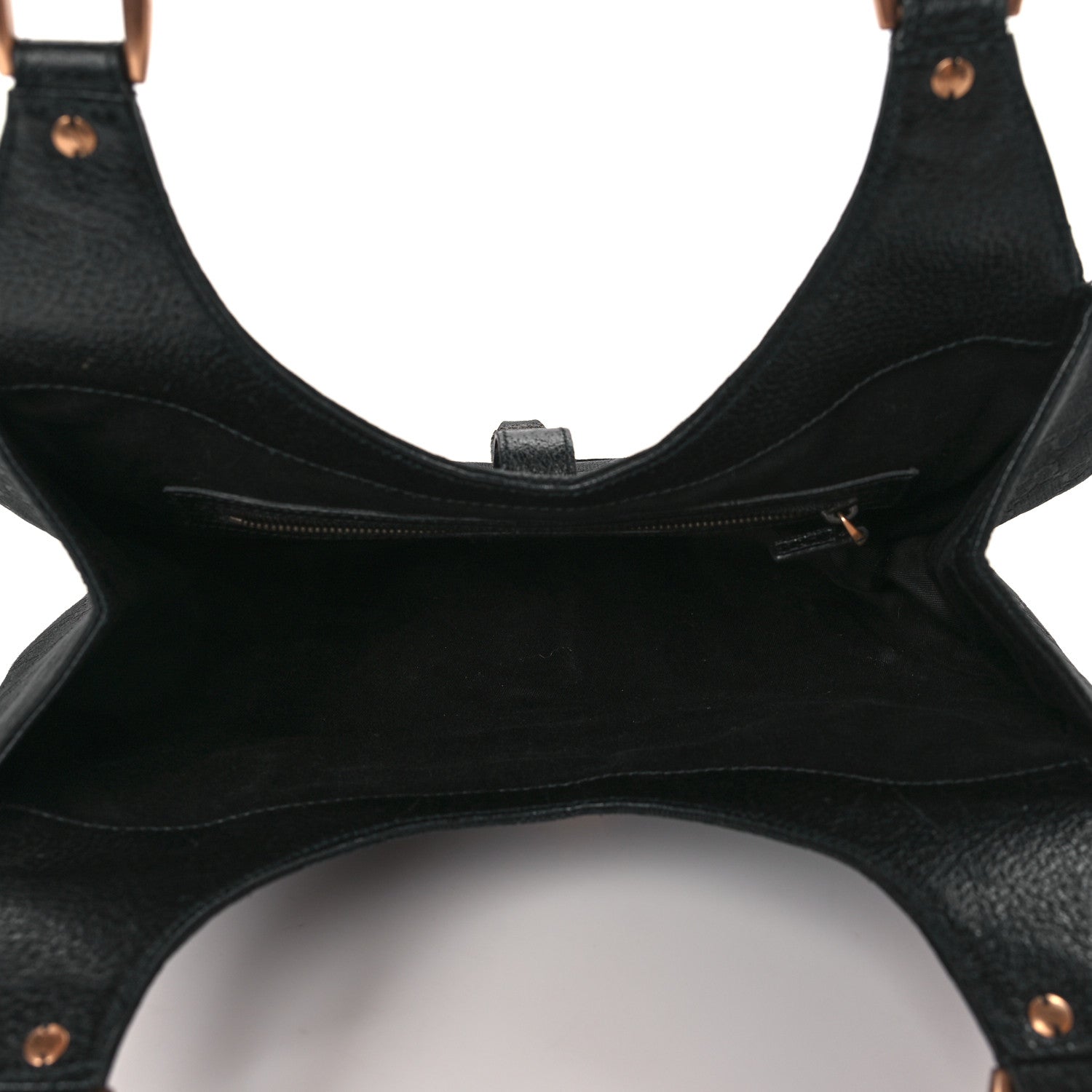 Gucci Monogram Calfskin Large Bardot Tote Black 4 of 8