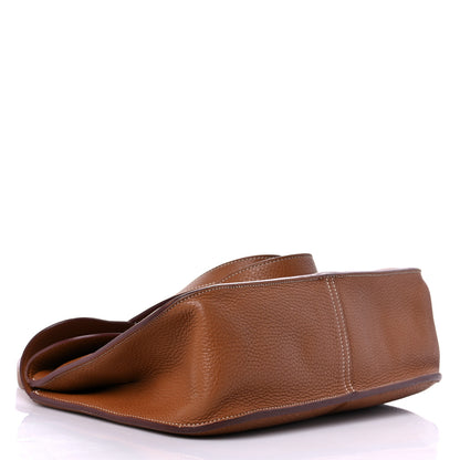Hermes Taurillon Clemence Halzan 31 Gold 3 of 15