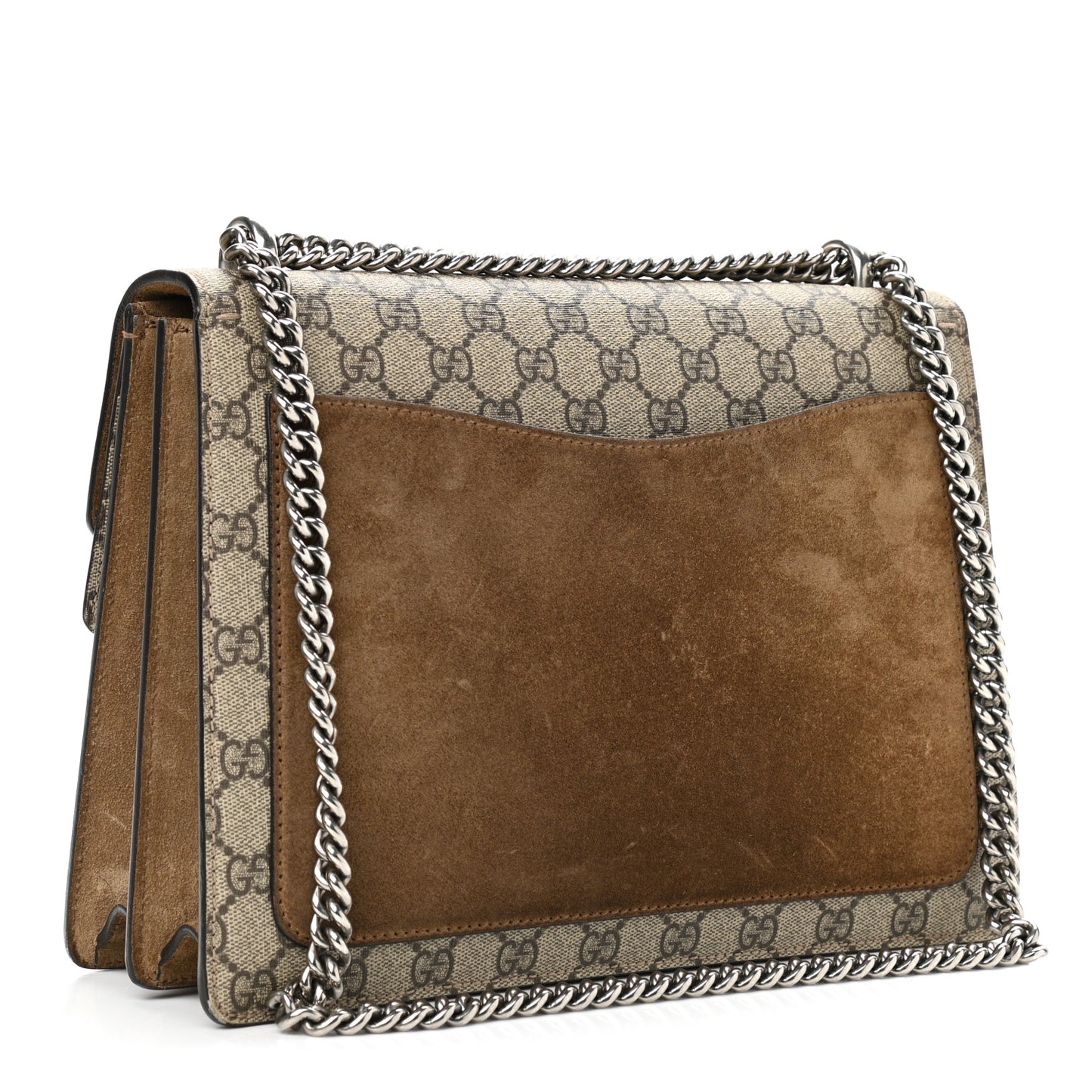 GG Supreme Monogram Medium Dionysus Shoulder Bag Taupe
