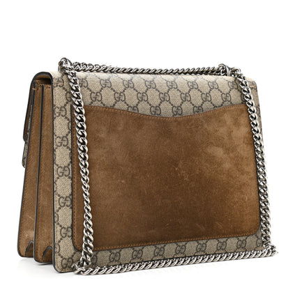Gucci GG Supreme Monogram Medium Dionysus Shoulder Bag Taupe 3 of 14