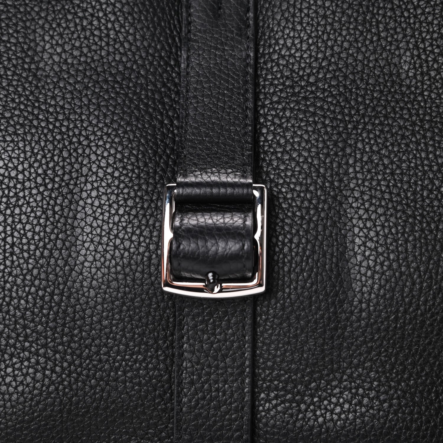 Hermes Taurillon Clemence Halzan 31 GM Black 15 of 17