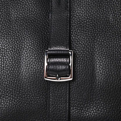 Hermes Taurillon Clemence Halzan 31 GM Black 15 of 17