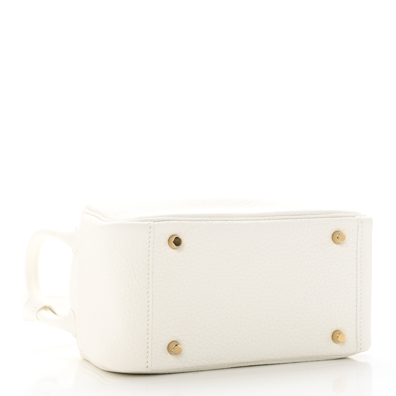 Hermes Taurillon Clemence Mini Lindy 20 New White 4 of 11