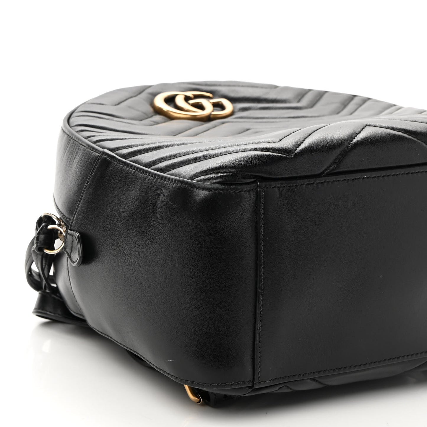 Calfskin Matelasse GG Marmont Backpack Black