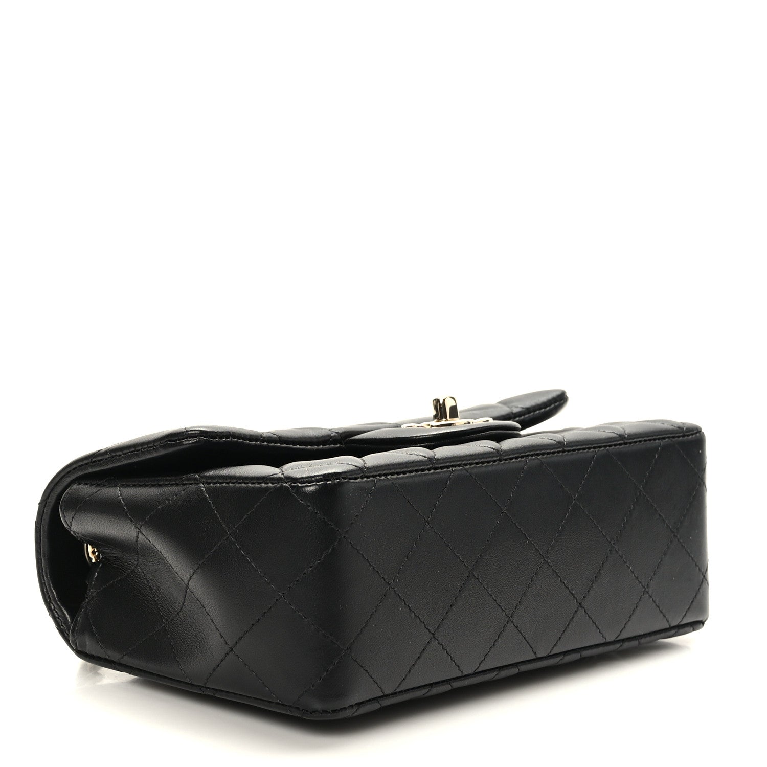 Chanel Lambskin Quilted Mini Rectangular Flap Black 4 of 10