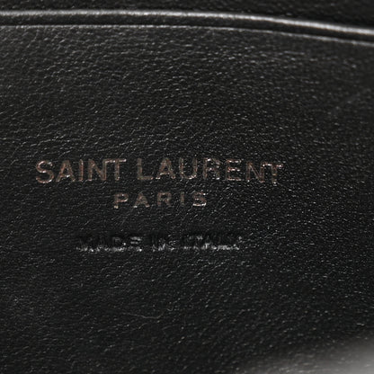 Saint Laurent Grain De Poudre Matelasse Monochrome Monogram Mini Lou Camera Bag Black 6 of 14