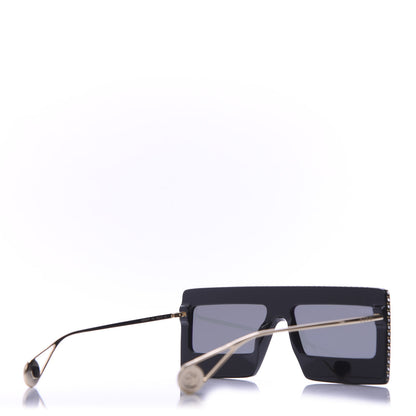 Gucci Acetate Crystal Mask-Frame Sunglasses GG0431S Black 4 of 8