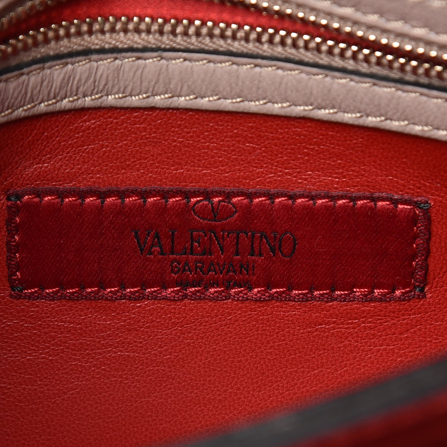 Valentino Garavani Nappa Rockstud Wristlet Clutch Poudre 8 of 11