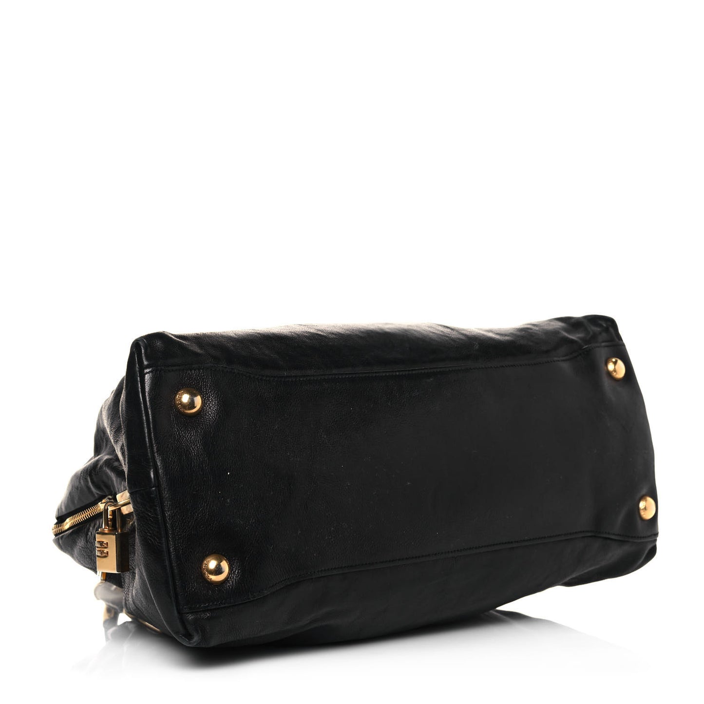 Soft Calf Dome Sachel Black