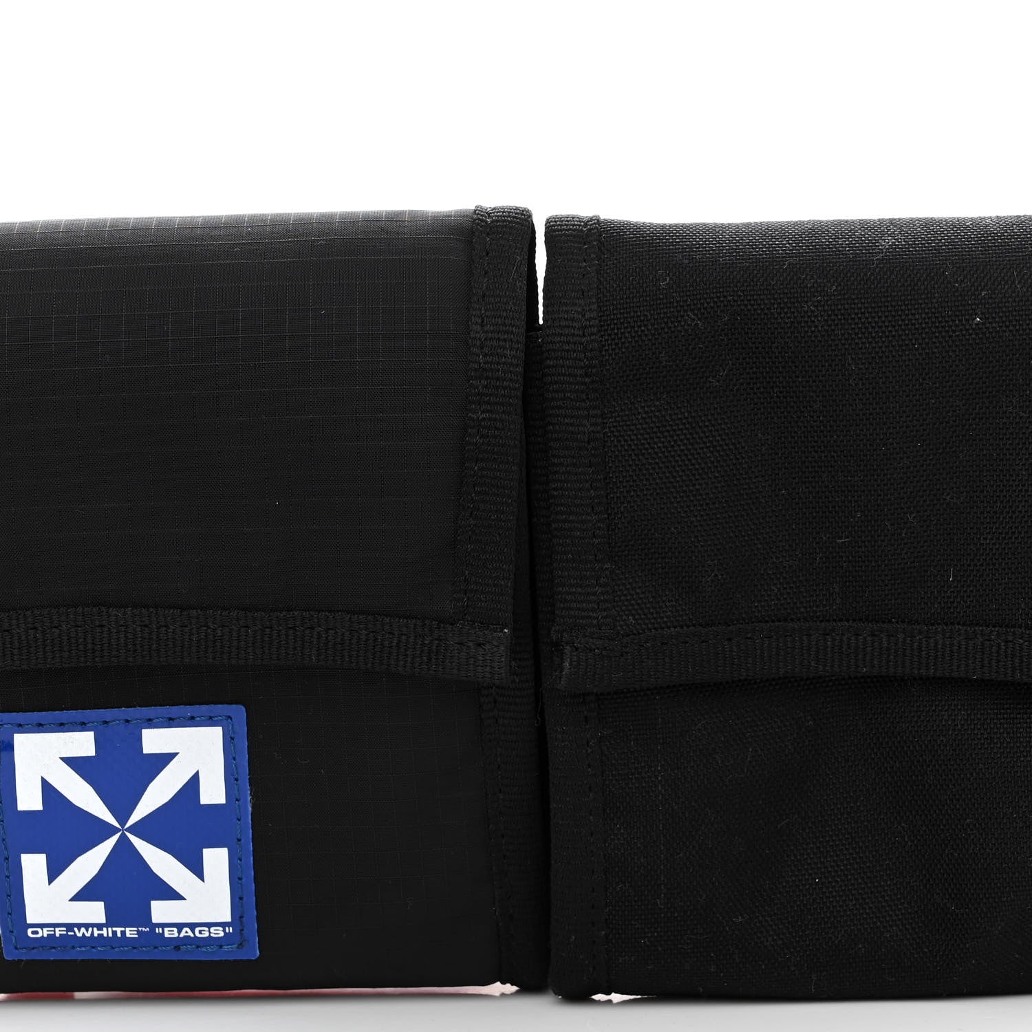 Off-White Nylon Two Pocket Belt Bag Black Red 8 of 10
