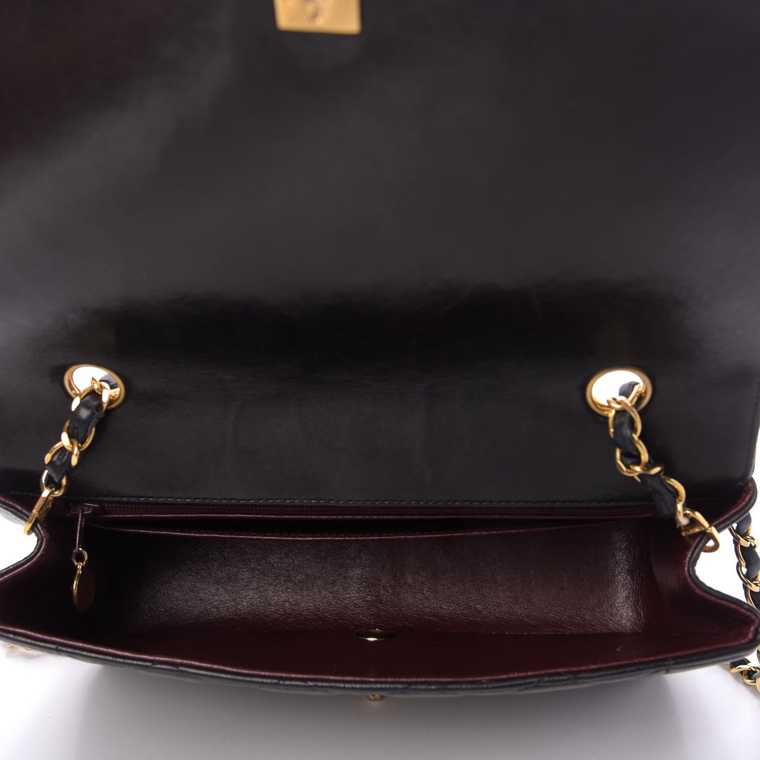 Chanel Lambskin Quilted Medium Single Flap Black 5 of 10