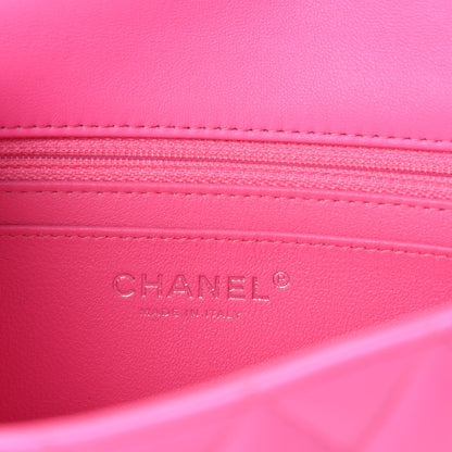 Chanel Lambskin Quilted Mini Rectangular Flap Pink 8 of 12