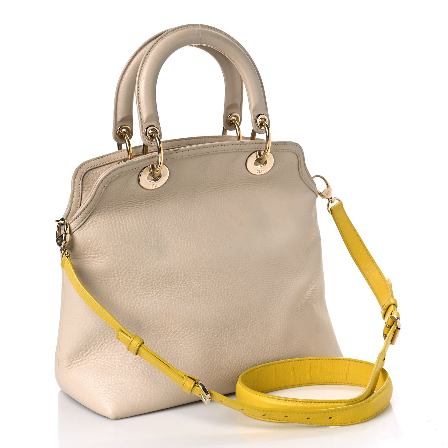 Calfskin Granville Tote Beige Yellow