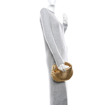 Bottega Veneta Metallic Nappa Intrecciato Mini Jodie Gold 2 of 10