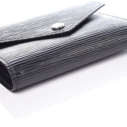 Louis Vuitton Epi Victorine Wallet Black 10 of 11