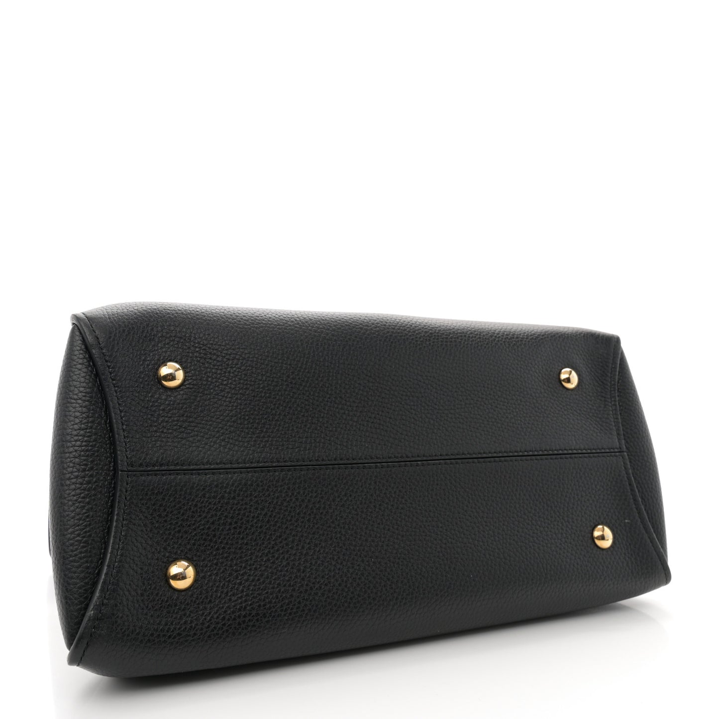 Calfskin Medium Margot Top Handle Satchel Black