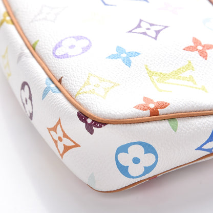Louis Vuitton Monogram Multicolor Pochette Accessories White 9 of 9