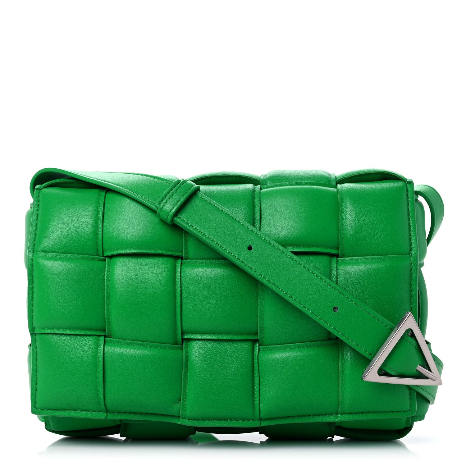 Bottega Veneta Nappa Maxi Intreccio Padded Cassette Crossbody Bag Grass 1 of 10