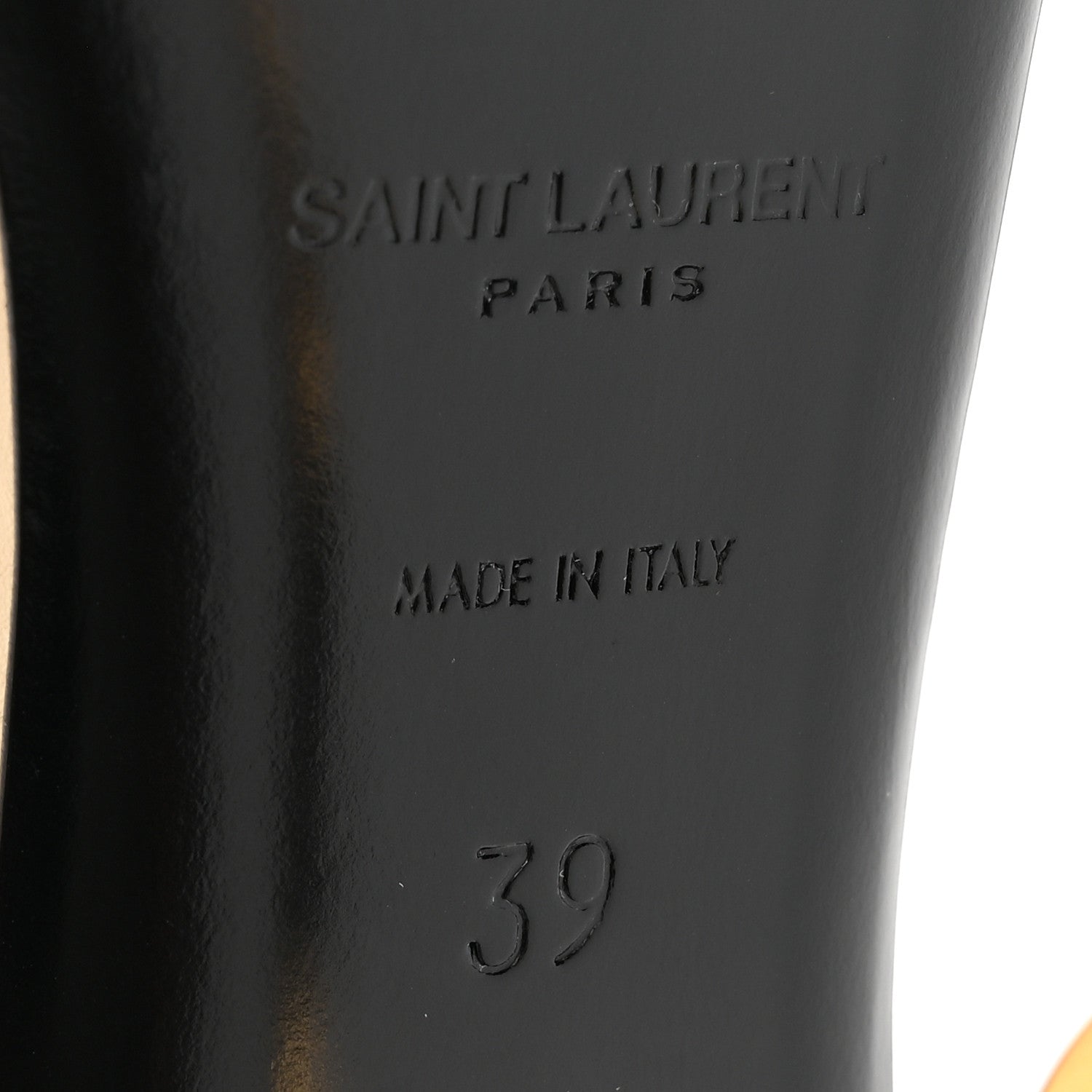 Saint Laurent Calfskin 110 Opyum Sandals  39 Real Beige 7 of 12