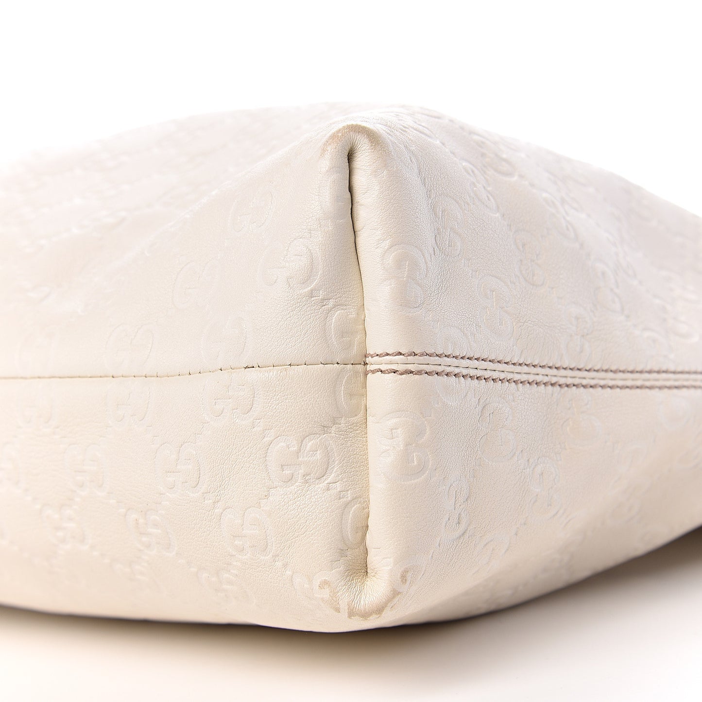 Guccissima Medium Icon Bit Hobo White