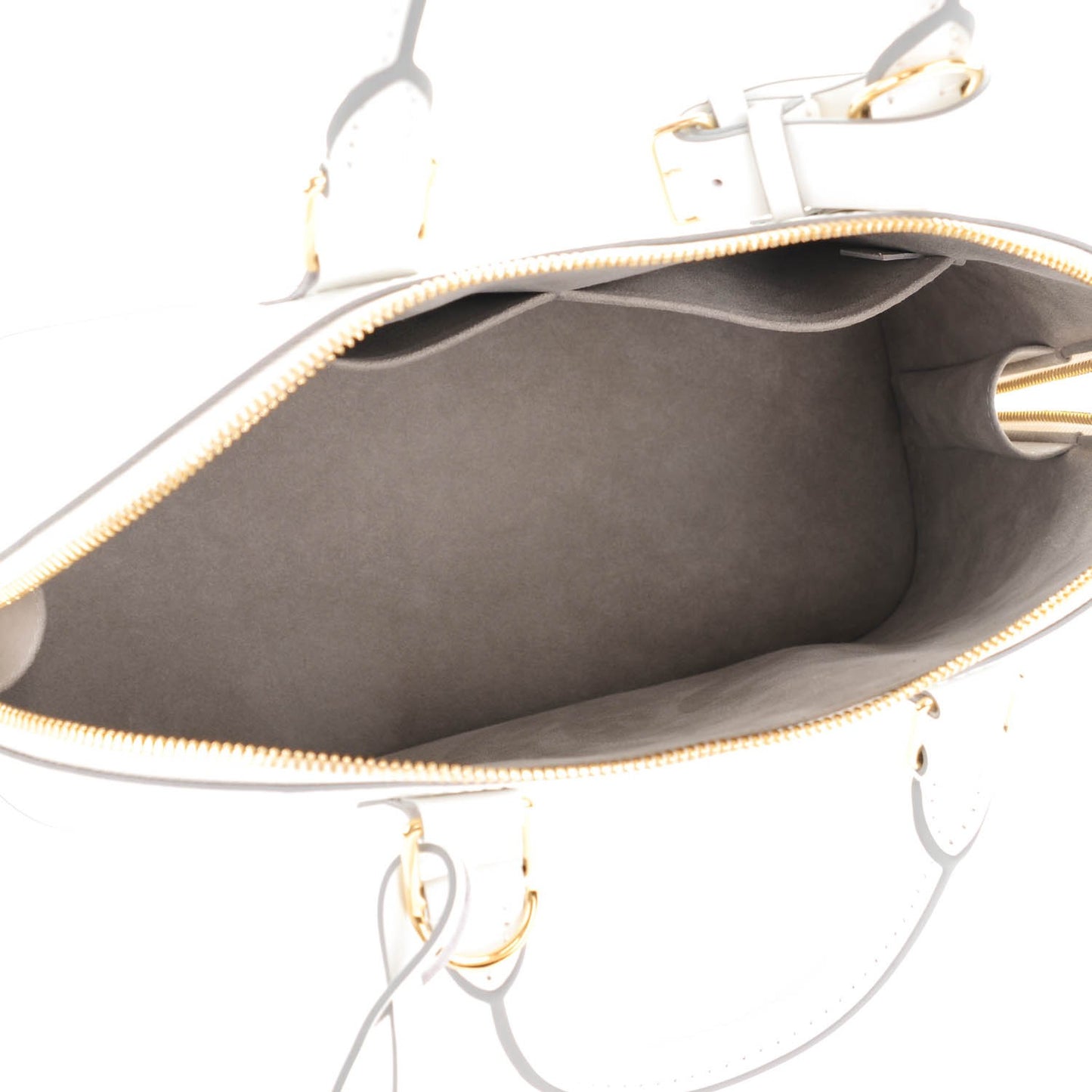 Smooth Calfskin Signature Alma PM White