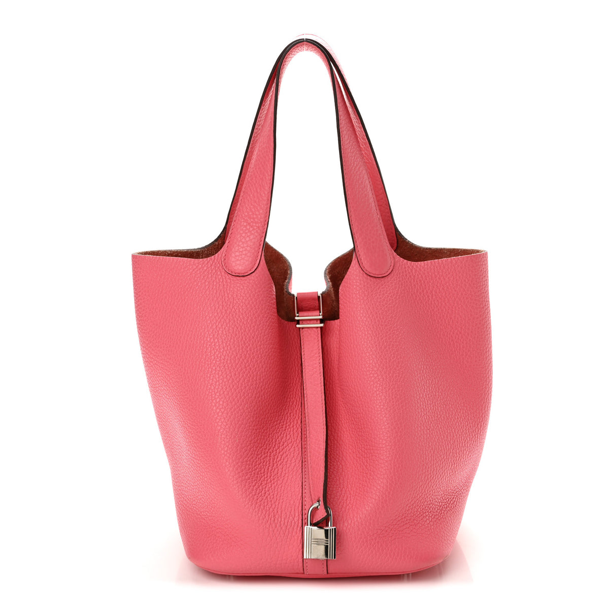 Taurillon Clemence Picotin Lock 22 MM Rose Azalee