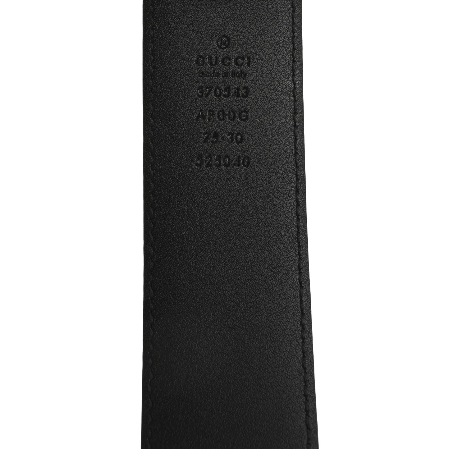 Calfskin Interlocking G Belt 75 30 Black