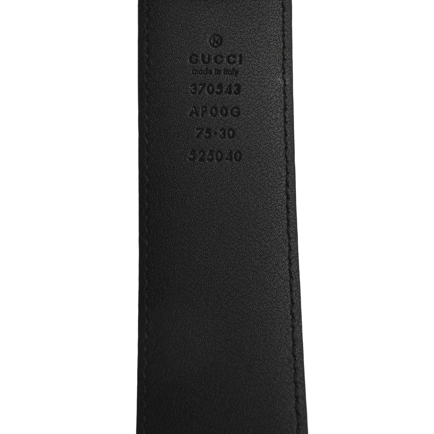 Gucci Calfskin Interlocking G Belt 75 30 Black 5 of 5
