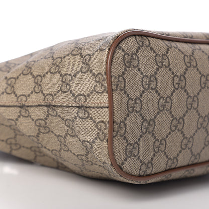 Gucci Soft GG Supreme Monogram Small Crossbody Tote Beige Cuir 10 of 11