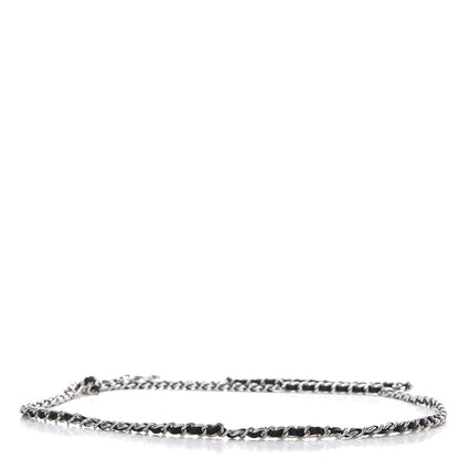 Chanel Lambskin Enamel CC Chain Belt Black Silver 4 of 7