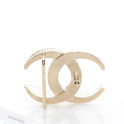 Chanel Baguette Crystal CC Belt Buckle Light Gold 3 of 4