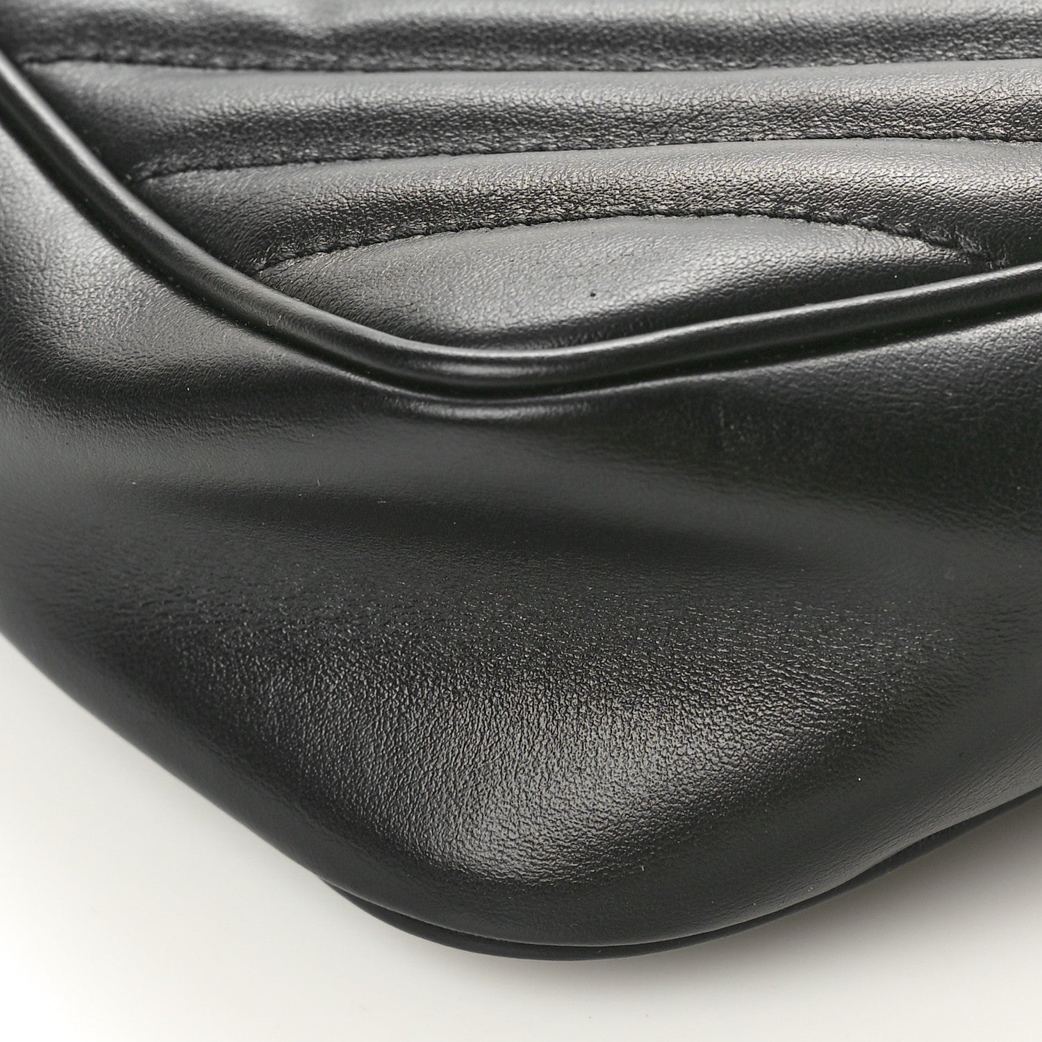 Saint Laurent Calfskin Matelasse Monogram Monochrome Lou Camera Bag Black 8 of 9