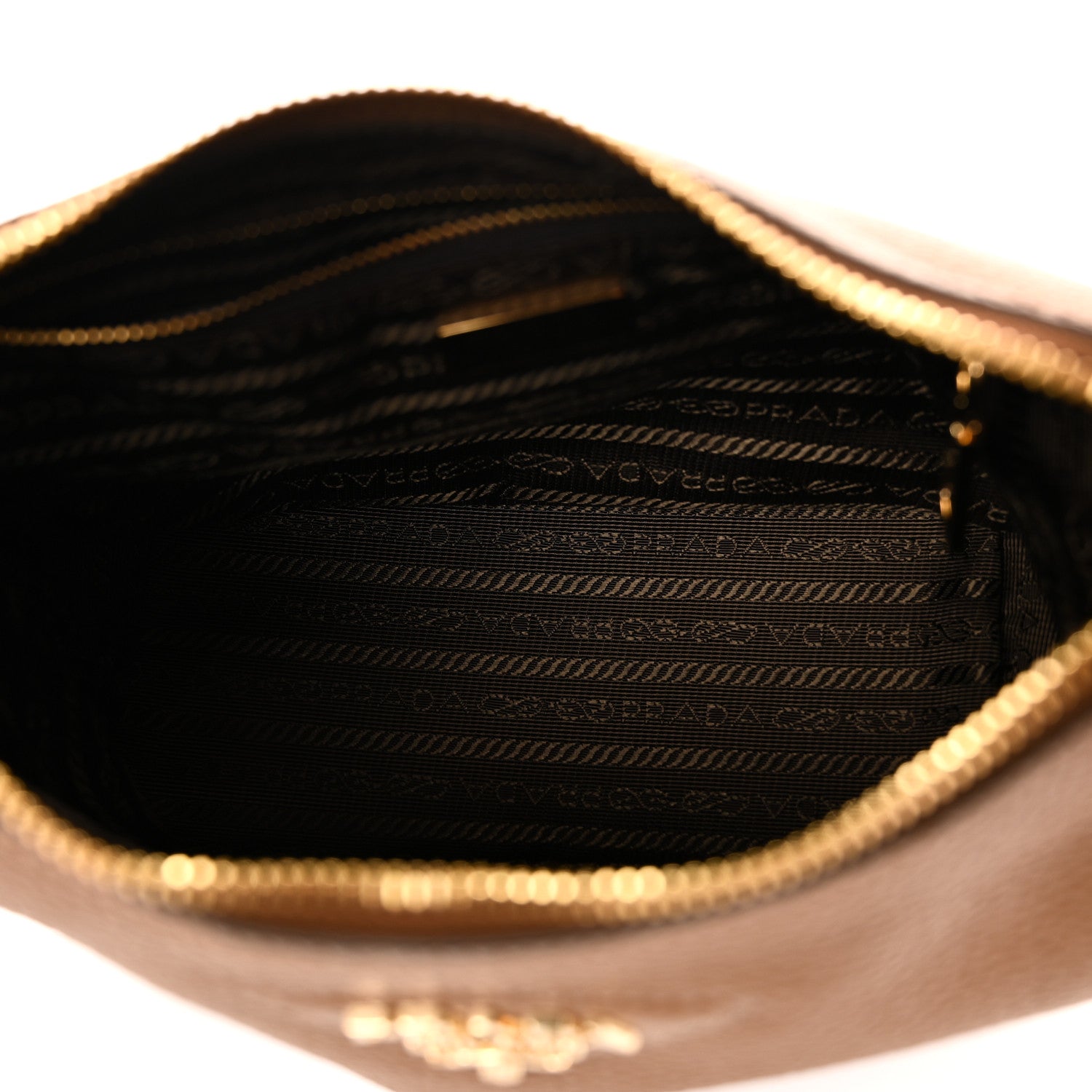Prada Vitello Daino Soft Mini Shoulder Bag Caramel 5 of 9