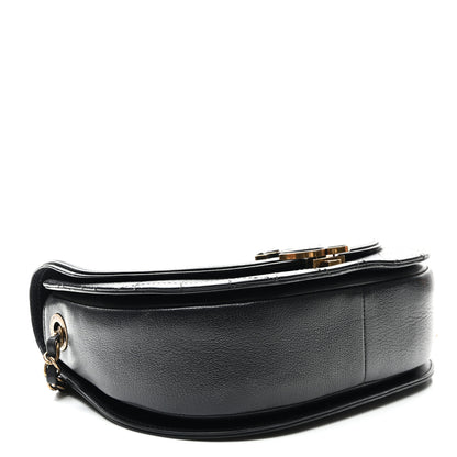Chanel Shiny Calfskin Goatskin Quilted Medium Coco Curve Messenger Flap Black 4 of 12
